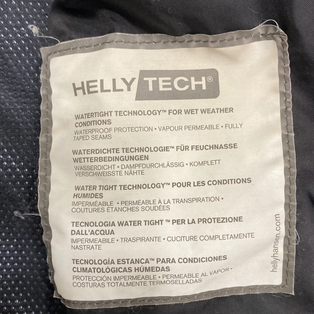 Vintage Helly Hansen Women’s Blue Helly Tech Waterproof Hooded Jacket - Picture 11 of 15